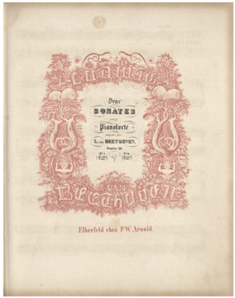 Piano Sonata no. 9 in E major, op. 14, no. 1, published by Arnold thumbnail
