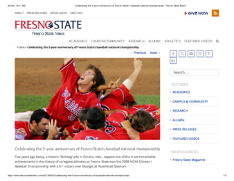 Celebrating the 5-year anniversary of Fresno State's baseball national championship thumbnail