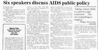 Six Speakers Discuss AIDS Public Policy thumbnail