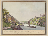 Plate 16. View of the cloister Bornhofen and the castles Liebenstein and Sternenfels thumbnail
