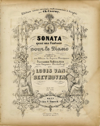 Piano sonata in E-flat major, op. 27, no. 1, edited by Czerny (Simrock) thumbnail