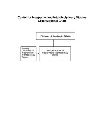 SP 04-07 Center for Integrative and Interdisciplinary Studies Organizational Chart thumbnail