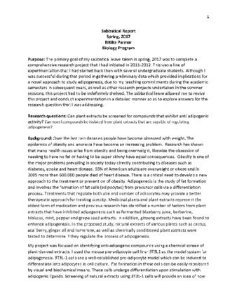 Nikita Parmar Sabbatical Report thumbnail