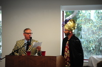 Matthew Cook and Steve Stratton tell jokes at the 2014 Faculy Accomplishment Celebration thumbnail