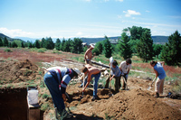 Gallegos farm, Root cellar construction 165 thumbnail