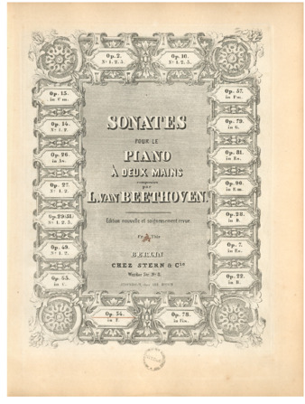 Piano sonata no. 22, op. 54, published by Stern & Cie. thumbnail