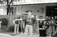 Woman preparing to lead a group in exercises thumbnail