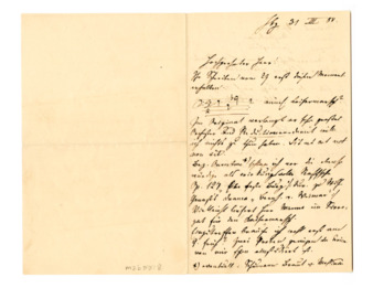 Autograph letter signed from Hans von Bülow thumbnail