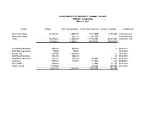 2007 March Construction report – summary thumbnail