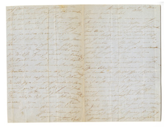 Autograph letter signed from Henriette Sontag with envelope thumbnail