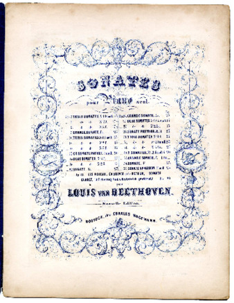 Sonates pour piano seul ... op. 14, no. 1 ... par Louis van Beethoven. thumbnail