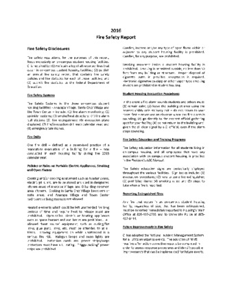 2016 Fire Safety Report thumbnail