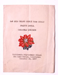 The Program for a 1937 Holiday Luncheon on Campus thumbnail