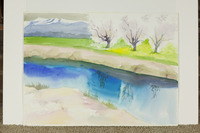 Blossom Trees By deep Blue Canal thumbnail