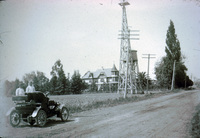 Telegraph Road at Briggs School, Faulkner Home in the Background thumbnail