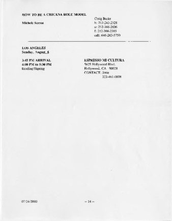 "How to Be a Chicana Role Model" Los Angeles, California Reading thumbnail