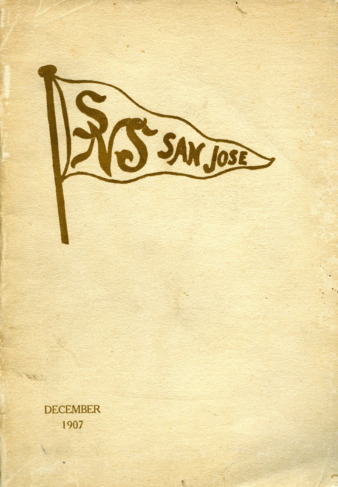 San Jose State Normal School Pennant 1907-12 (December 1907) thumbnail