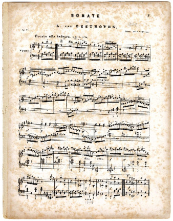 Sonate op. 79 von L. van Beethoven. thumbnail