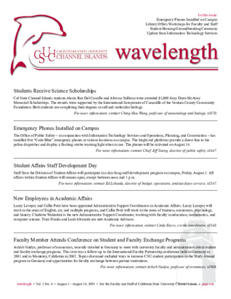CSUCI Wavelength 2003_08_01-14 thumbnail
