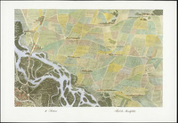 Bird's-eye view map of the Archduchy Austria below the Ens. Part of the Marchfeld (Morava Field): Section II. thumbnail