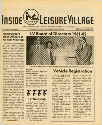 Inside Leisure Village Vol. 3 No. 5 thumbnail