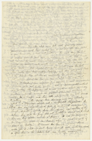Letter from Julia Morgan to Cousin Lucy and Cousin Pierre Le Brun, August 15, 1897 thumbnail