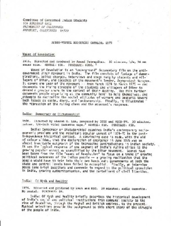 Audio-visual resources catalog, 1977. thumbnail