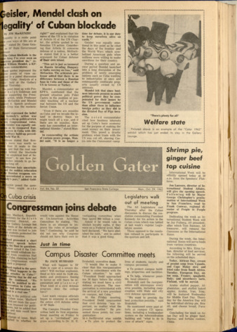 Golden Gater 29 October 1962 thumbnail