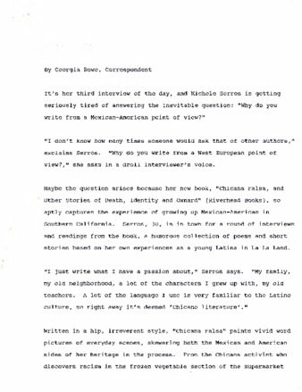 Interview with Michele Serros thumbnail