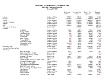 2008 January Trust fund report - summary thumbnail
