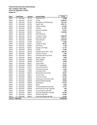 Academic Affairs 2007-2008 Budget PRSNT thumbnail