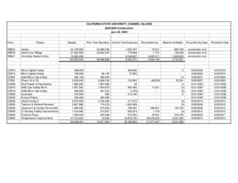 2009 June Construction report – summary thumbnail