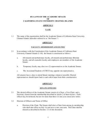 SP 07-22 By-Laws of the Academic Senate (Revised) thumbnail