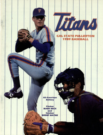 1989 Baseball Program thumbnail