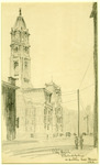 Philadelphia City Hall, pencil on heavy-ply paper, 1911 thumbnail