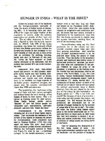 Hunger in India - What is the Issue? thumbnail