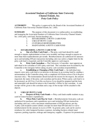 2004 ASI Policy - Petty Cash thumbnail