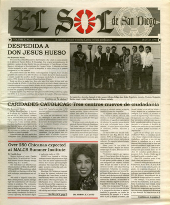 El Sol de San Diego Volume 10 No. 11 thumbnail