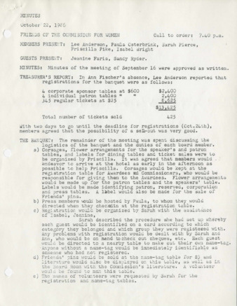 Minutes October 22, 1986 thumbnail