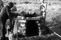 Gallegos farm, Horno construction 086 thumbnail