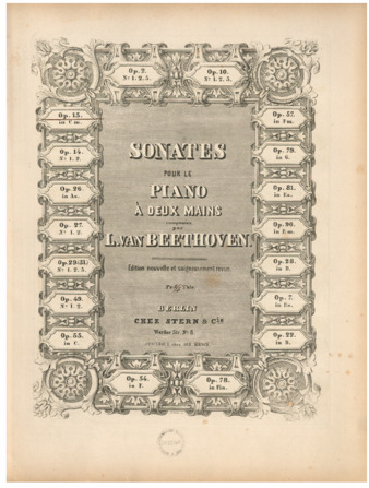 Piano sonata no. 8, op. 13, published by Stern & Cie. thumbnail