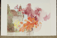 Orange And Purple Leaves In Victorian Garden thumbnail