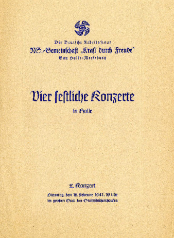 Four festival concerts in Halle. Second concert, February 18, 1941 thumbnail