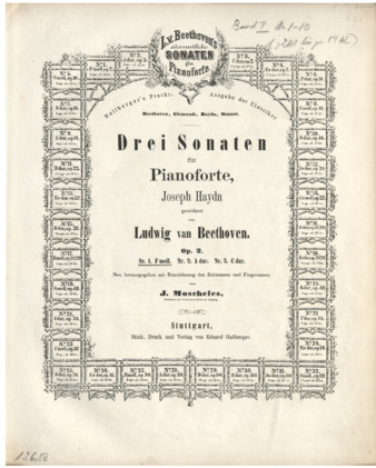 Piano sonata no. 1 in F minor, op. 2, no. 1, edited by Moscheles thumbnail