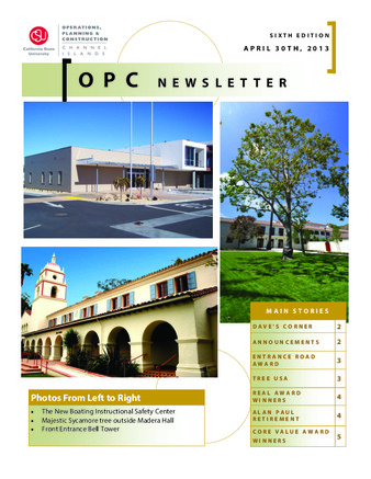 OPC Newsletter, April 2013 thumbnail
