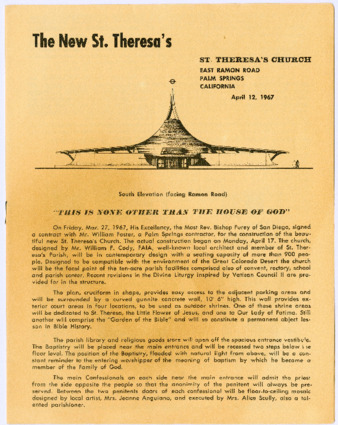 The New St. Theresa's [architecture plan] thumbnail