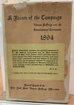 Suffrage Convention Book, 1894 thumbnail