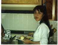 Michele Serros serving herself food thumbnail