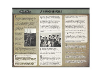 "Life of a Bracero" Exhibition Brochure in Spanish thumbnail