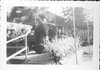 San Jose State College student receiving diploma. thumbnail